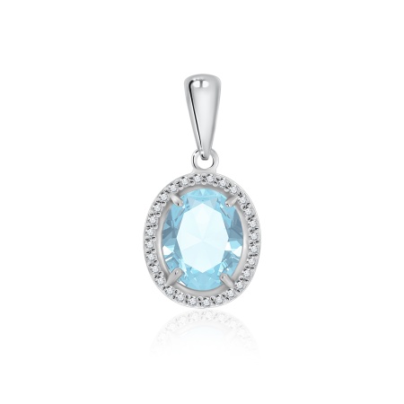 Купить оптом подвеска из серебра с фианитами 3340200282л от Krasnoe