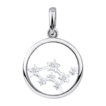 Купить оптом подвеска из серебра с фианитами 3340205982л от Krasnoe