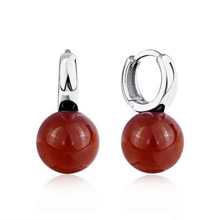 Купить оптом серьги из серебра с агатами 2340391856-37 от Krasnoe