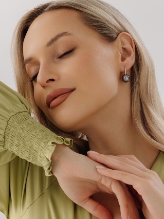 Купить оптом серьги из серебра с жемчугами 2340244318-21 от Krasnoe