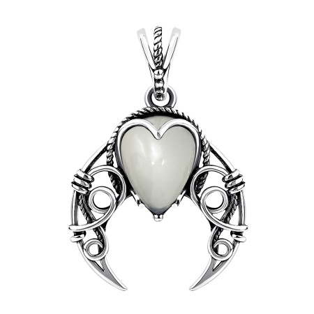 Купить оптом подвеска из серебра с лунным камнем 3310935069 от Krasnoe