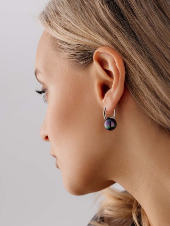 Купить оптом серьги из серебра с жемчугами 2340244318-80 от Krasnoe