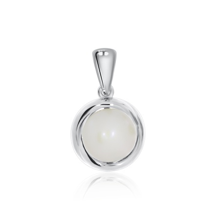 Купить оптом подвеска из серебра с жемчугом 3340050863 от Krasnoe