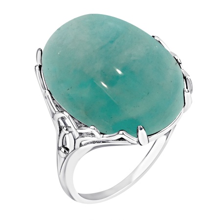 Купить оптом кольцо из серебра с амазонитом 1340375047 от Krasnoe