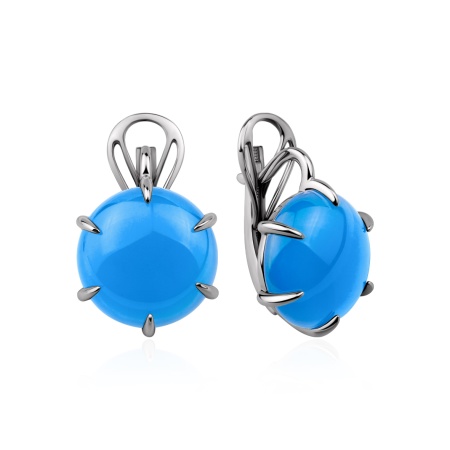 Купить оптом серьги из серебра с агатами 2340396490-70 от Krasnoe