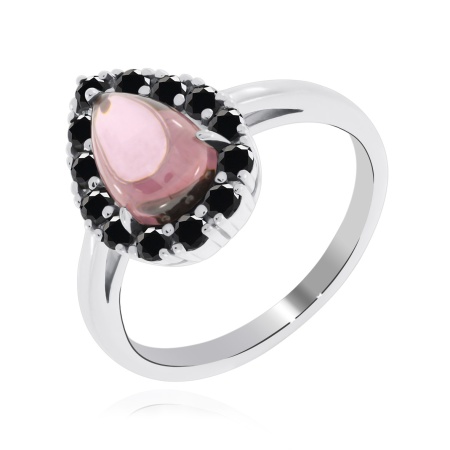 Купить оптом кольцо из серебра с фианитом и ситаллами 1340201924-32 от Krasnoe