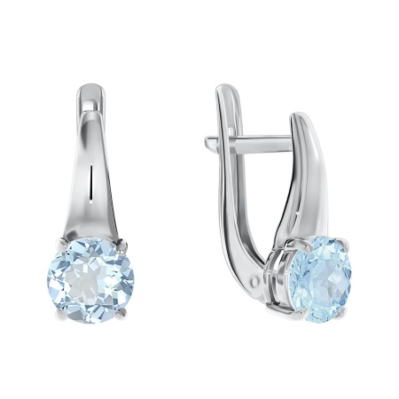 Купить оптом серьги из серебра с топазами, топазами, топазами и топазами 2340070254 от Krasnoe