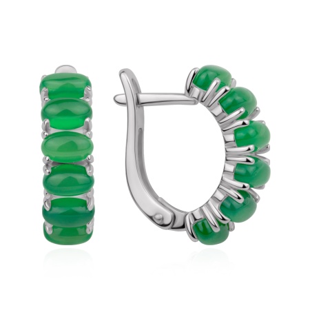 Купить оптом серьги из серебра с агатами 2340396617-60 от Krasnoe