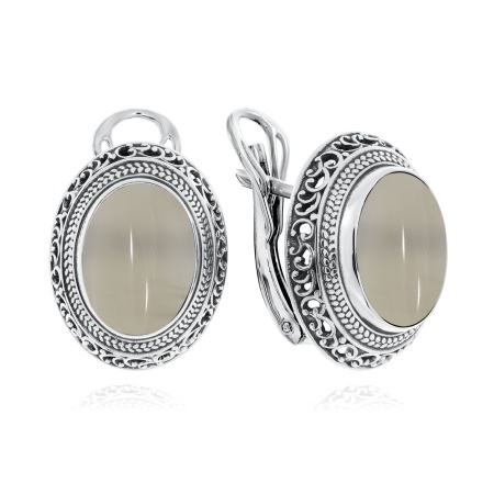 Купить оптом серьги из серебра с агатами 2310390927-21 от Krasnoe