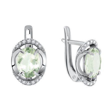 Купить оптом серьги из серебра с фианитами 2340200138-68 от Krasnoe