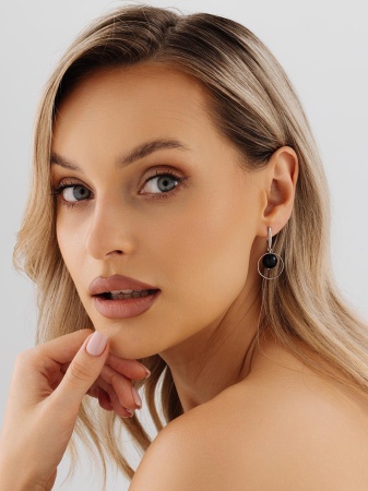 Купить оптом серьги из серебра с агатами 2340391026-20 от Krasnoe