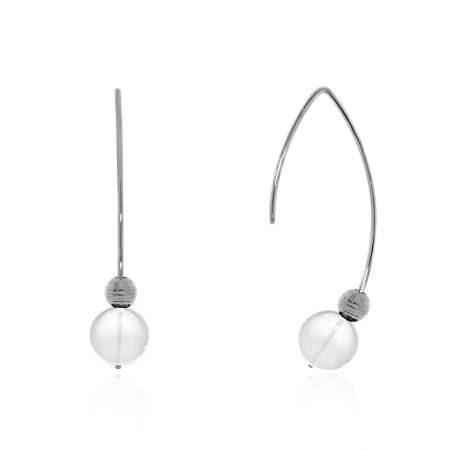 Купить оптом серьги из серебра с хрусталём 2340521068 от Krasnoe