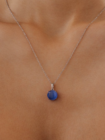 Купить оптом подвеска из серебра с кошачий глазом 3340265946-70 от Krasnoe