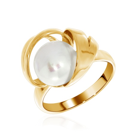 Купить оптом кольцо из серебра с жемчугом 1320050845-2 от Krasnoe