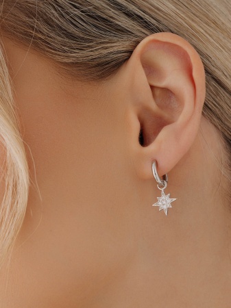 Купить оптом серьги из серебра с фианитами 2340204860л от Krasnoe