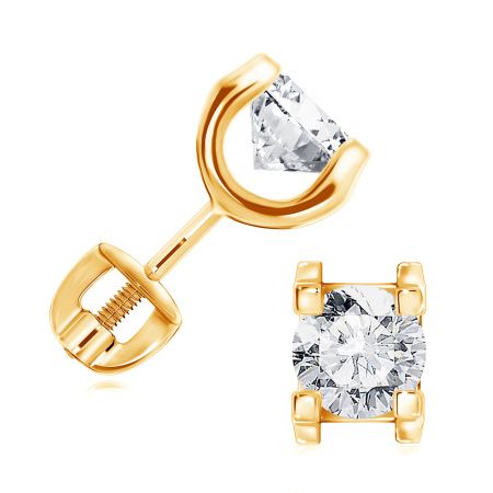 Купить оптом пусеты из серебра с фианитами П320202160 от Krasnoe