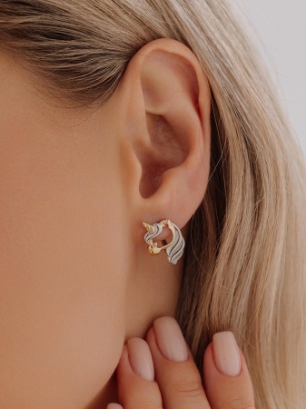 Купить оптом серьги из серебра без вставок 2350405205 от Krasnoe