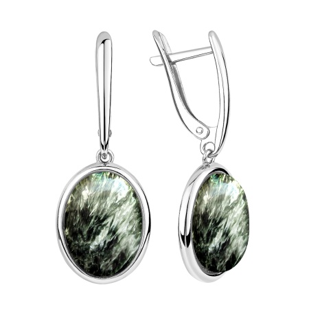 Купить оптом серьги из серебра с серафинитами 2340925154 от Krasnoe