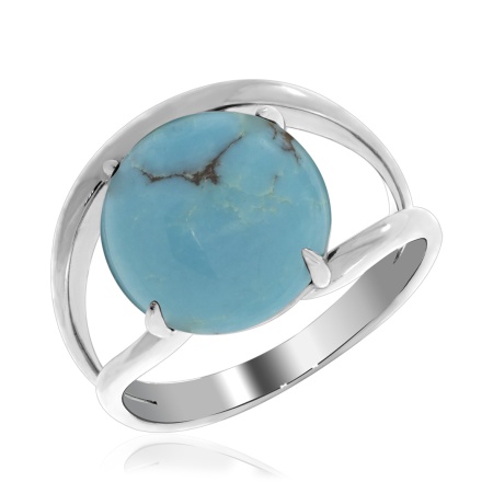 Купить оптом кольцо из серебра с бирюзой 1340311833 от Krasnoe