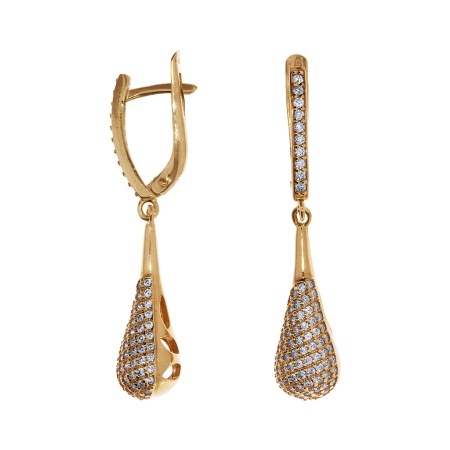 Купить оптом серьги из серебра с фианитом 3202013237л от Krasnoe