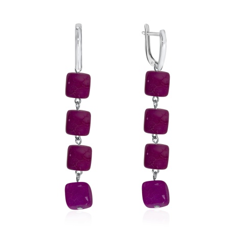 Купить оптом серьги из серебра с агатами 2340390680-1-30 от Krasnoe