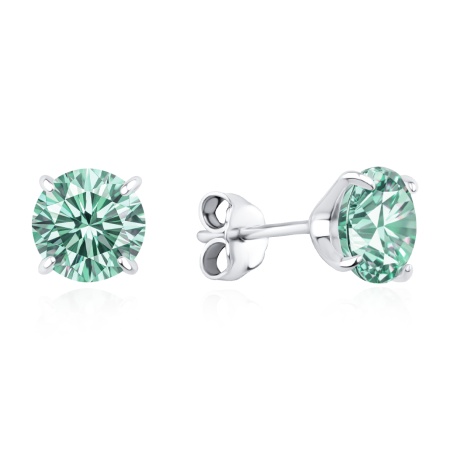 Купить оптом пусеты из серебра с муассанитами 2340975605-78 от Krasnoe