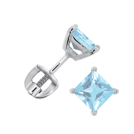 Купить оптом пусеты из серебра с ситаллами 2340882091-70 от Krasnoe