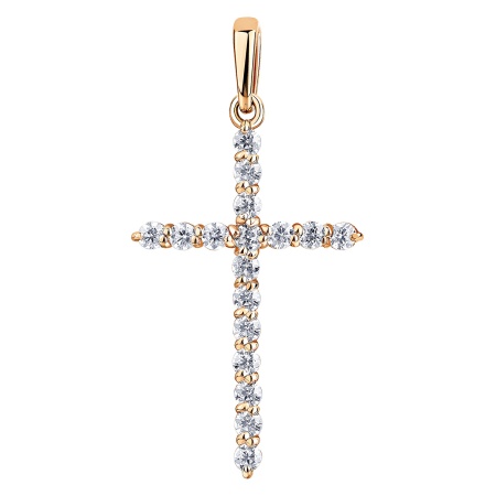 Купить оптом подвеска из серебра с фианитами 3320204680 от Krasnoe