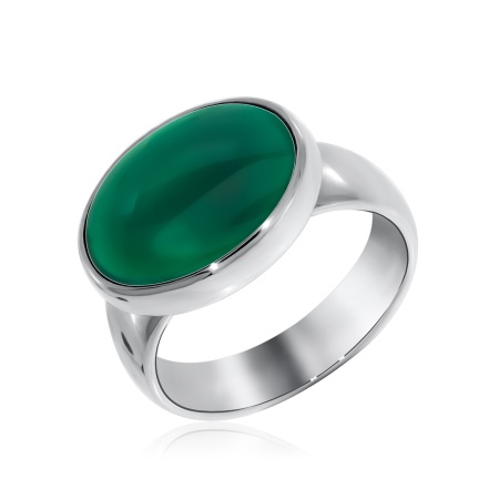 Купить оптом кольцо из серебра с агатом 1340390932-60 от Krasnoe