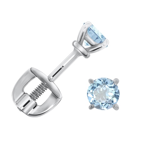 Купить оптом пусеты из серебра с топазами П340070435-70 от Krasnoe