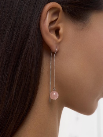 Купить оптом серьги из серебра с кварцем 2340100710-6-30 от Krasnoe