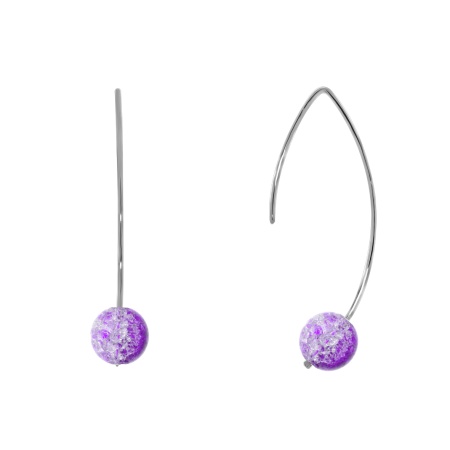 Купить оптом серьги из серебра с кристалл ювелирныйами 2340291063-30 от Krasnoe