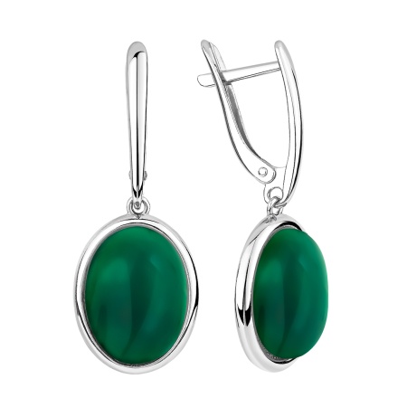 Купить оптом серьги из серебра с агатами 2340395154-60 от Krasnoe