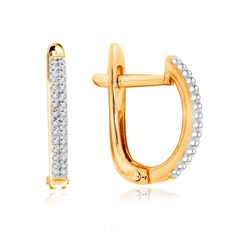 Купить оптом серьги из серебра с фианитами 2329201323 от Krasnoe