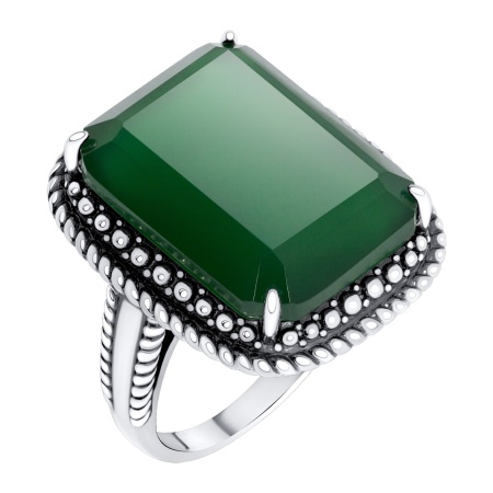 Купить оптом кольцо из серебра с агатом 1310395757-60 от Krasnoe