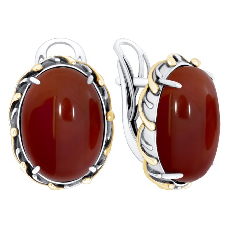 Купить оптом серьги из серебра с агатами 2317395800-31 от Krasnoe