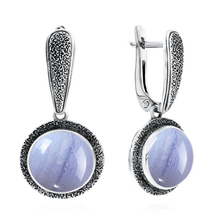 Купить оптом серьги из серебра с агатами 2310392402-84 от Krasnoe