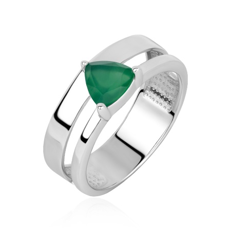 Купить оптом кольцо из серебра с агатом 1340395537-60 от Krasnoe