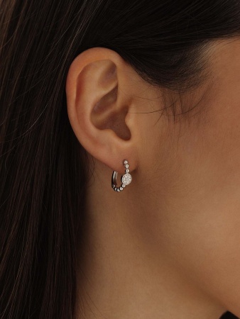 Купить оптом серьги из серебра с фианитами 2340205631л от Krasnoe