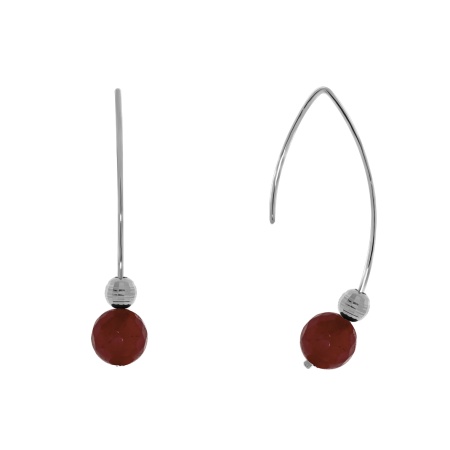 Купить оптом серьги из серебра с агатами 2340651068-37 от Krasnoe