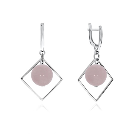 Купить оптом серьги из серебра с кварцем 2340101027-1-30 от Krasnoe