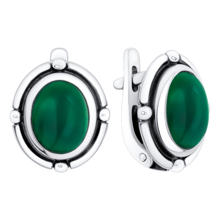 Купить оптом серьги из серебра с агатами 2310395768-60 от Krasnoe