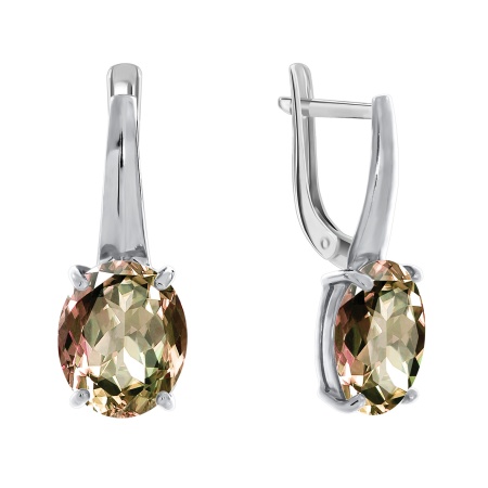 Купить оптом серьги из серебра с султанитами 2340610137 от Krasnoe