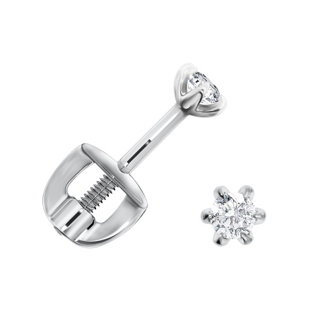 Купить оптом пусет из серебра с фианитами Н340200525 от Krasnoe