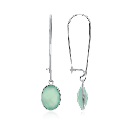 Купить оптом серьги из серебра с халцедонами 2340602920-69 от Krasnoe