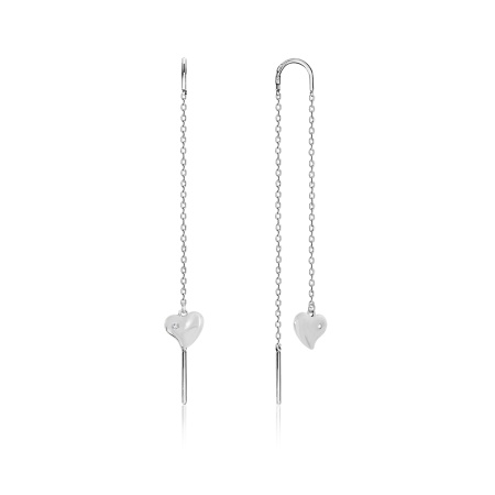 Купить оптом серьги из серебра с фианитом 2340201342 от Krasnoe