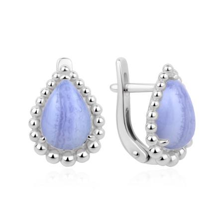 Купить оптом серьги из серебра с агатами 2340396643-84 от Krasnoe