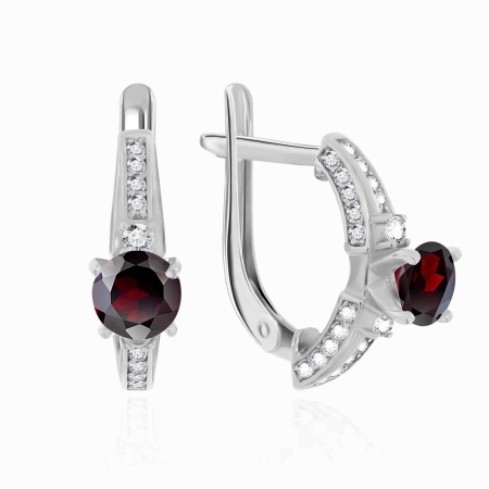 Купить оптом серьги из серебра с фианитами 2340200014-31 от Krasnoe