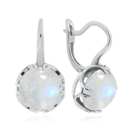 Купить оптом серьги из серебра с лунным камнем 2340931930 от Krasnoe