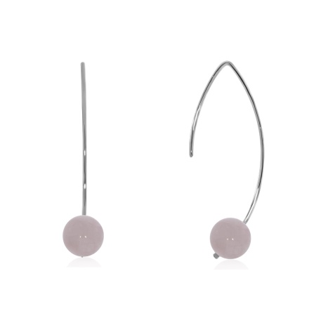 Купить оптом серьги из серебра с кварцем 2340101063-30 от Krasnoe